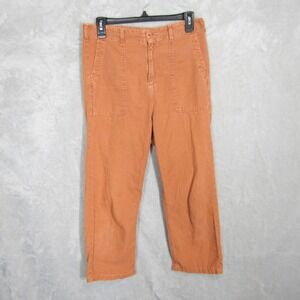 The Great Carpenter Pants Womens Size 25 Orange Utility Cropped